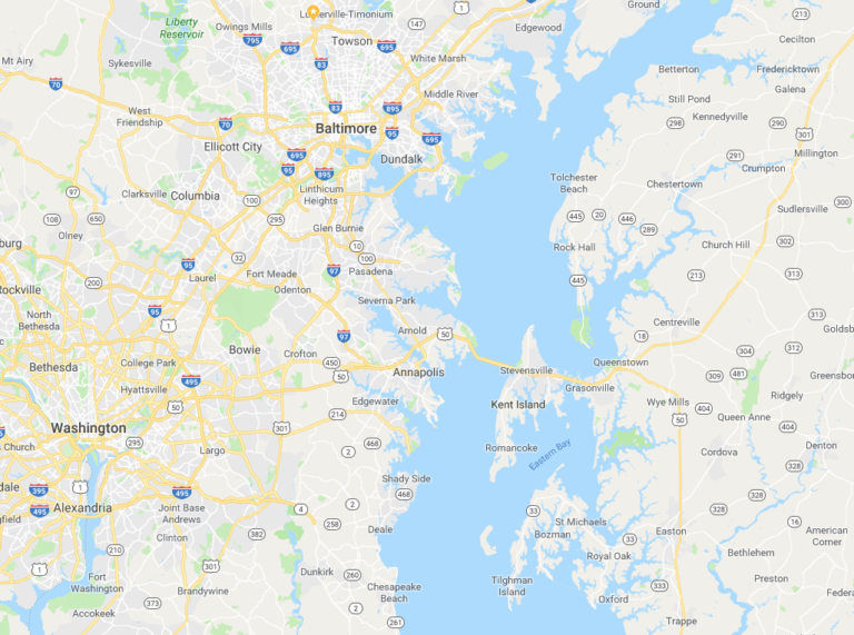 Maryland Chesapeake Bay Area Map – Chesapeake Comfort Systems