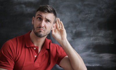 man listening to strange hvac sound